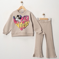 KIZ 3/6 YAŞ LOVE YOUR SELF BASKILI TAKIM