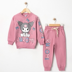 KIZ 2/5 YAŞ KUROMİ BASKILI TAKIM