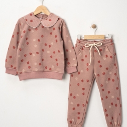 KIZ 3/6 YAŞ ÇİÇEK DESENLİ TAKIM