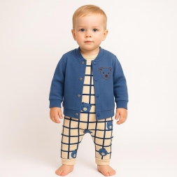 ERKEK 3/12 AY BEBELLOVE  KARELİ AYICIK  TAKIM