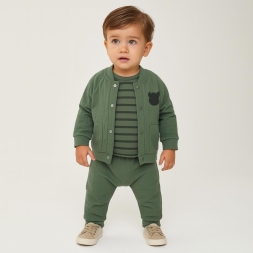 ERKEK 3/12 AY BEBELOVE ÇİZGİLİ URIRŞIK KUMAŞ