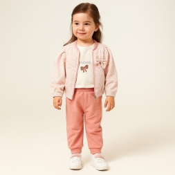 KIZ 6/24 AY FİYONKLU HIRKA LI TAKIM