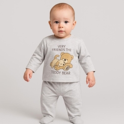 UNISEX 1/3 AY TAVŞAN AYI PAYİKLİ TAKIM