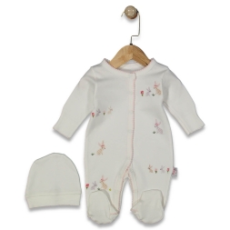 ERKEK 0/6 AY MİNİK TAVŞAN NAKIŞLI TULUM