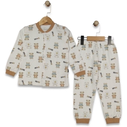 ERKEK 10/12 YAŞ BEAR AYILI PJAMA TAKIM