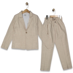 ERKEK 10/13 YAŞ İKİ DÜĞMELİ CEKETLİ TAKIM