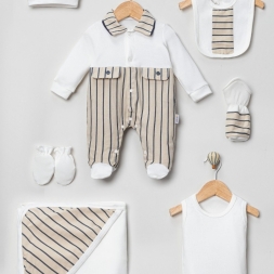 ERKEK 1/1 AY KETEN ÇİZGİLİ 7 Lİ SET