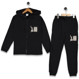 ERKEK 11/14 YAŞ NEVER STAY BASKILI İKİLİ TAKIM