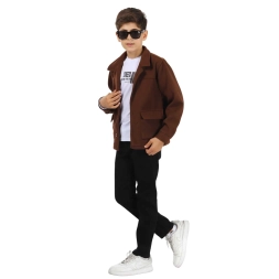 ERKEK 11/15 YAŞ STREET  KAŞE CEKETLİ 3LÜ TAKIM