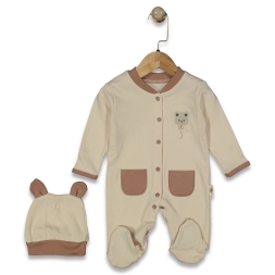 ERKEK 1/3 AY CEPLİ AYICIK NAKIŞLI 2 Lİ TULUM VE ŞA