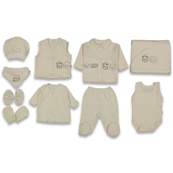 ERKEK 1/3 AY HAYVANLAR ALEMİ 10 LU ZIBIN SETİ