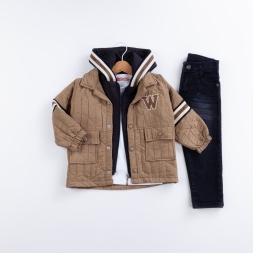 ERKEK 1/4 YAŞ SİZİNE W NAKIŞLI 4 LÜ TAKIM