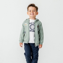 ERKEK 1/4 YAŞ TRAİL BASKILI 3LÜ ERKEK EŞOFMAN TAKI