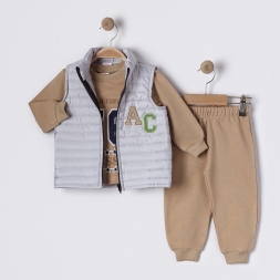 ERKEK 1/4 YELEKLİ 3’LÜ TAKIM