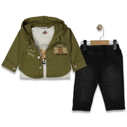 ERKEK 2/4 YAŞ 3\'LÜ GIRR WILD BOY TAKIM