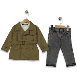 ERKEK 2/5 YAŞ BELİ KEMERLİ CEKETLİ TAKIM