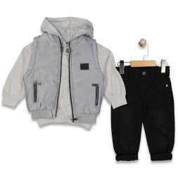 ERKEK 2/5 YAŞ DOLCE 3 LU YELEK TAKIM