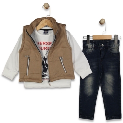 ERKEK 2/5 YAŞ OVERSEAS YELKENLİ ÜÇLÜ TAKIM