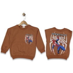 ERKEK 3/12 YAŞ SPIDER MAN SIFIR YAKA SWEAT