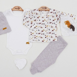 ERKEK 3/3 AY ZÜRAFALI BADYLİ 6LI ZIBIN TAKIM