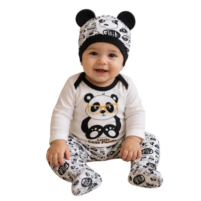 ERKEK 3/6 AY PANDA BADİLİ 3 LÜ TAKIM