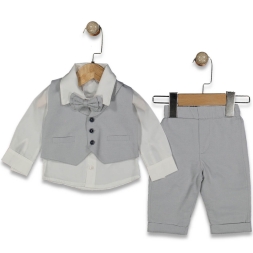 ERKEK 3/6 AY PUAN DESEN YELEK TAKIMI