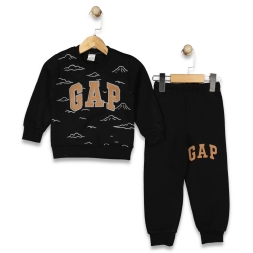 ERKEK 3/7 YAŞ GAP BASKILI 2Lİ TAKIM