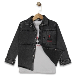 ERKEK 3/7 YAŞ WİKİLAND 2’Lİ KOT GÖMLEK