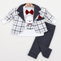 ERKEK 3/9 AY AYICIKLI 3LÜ CEKET TAKIM