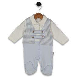 ERKEK 3/9 AY ÇİZGİLİ YELEKLİ APOLETLİ TULUM