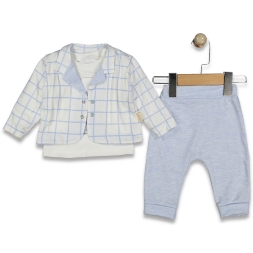 ERKEK 3/9 AY HİPOPOTAMLI 3LÜ CEKET TAKIM