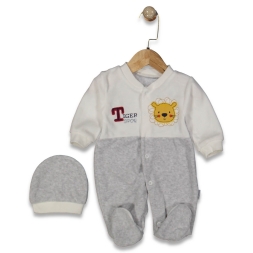 ERKEK 3/9 AY KAPLAN PARÇALI KADİFE TULUM