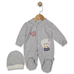 ERKEK 3/9 AY MELANJ KADİFE TULUM