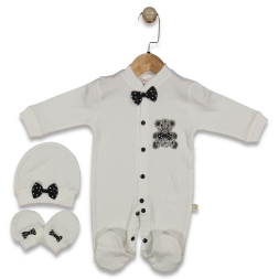 ERKEK 3/9 AY RENKLİ TAŞLI AYI TULUM SETİ