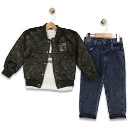 ERKEK 5/8 YAŞ 93 SÜZİNE NAKILŞI MONT 3 LÜ TAKIM