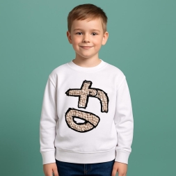 ERKEK 5/8 YAŞ F! BASKILI SWEAT