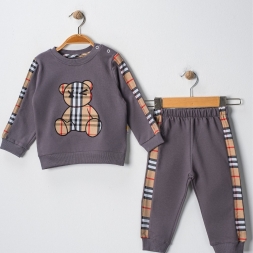 ERKEK 6/18 AY ETİKETSİZ BEAR NAKIŞLI ERKEK BEBEK T