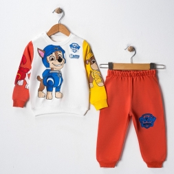 ERKEK 6/18 AY KÖPEK BASKILI ERKEK BEBEK TAKIM