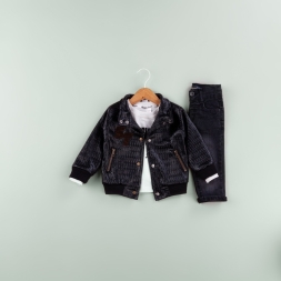 ERKEK 6/24 AY ST YAZILI DERİ  TAKIM