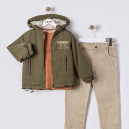 ERKEK 6/9 YAŞ TORBA CEPLİ ÇOCUK 3 LU TAKIM