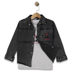 ERKEK 8/12 YAŞ WİKİLAND 2’Lİ KOT GÖMLEK