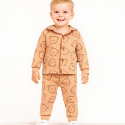 ERKEK 9/24 AY BÜYÜK AYICIK BASKILI AYLIK PİJAMA TA