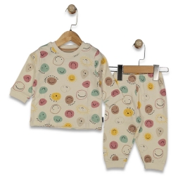 ERKEK 9/24 AY EMOJİLİ PJAMA TAKIM
