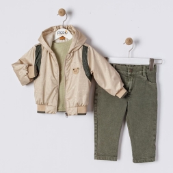 ERKEK 9/24 AY EXPLORE AYI NAKIŞLI 3LU TAKIM