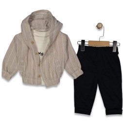 ERKEK 9/24 AY KAPŞONLU 3LÜ TAKIM