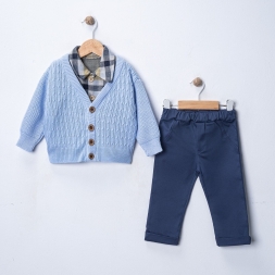 ERKEK 9/24 AY TRİKO HIRKALI ÜÇLÜ TAKIM