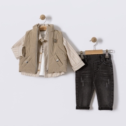 ERKEK 9/24 AY YELEKLİ DÖRTLÜ  TAKIM