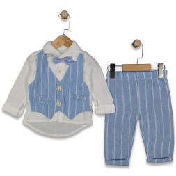 ERKEK 9/24 AY YELEKLİ MÜSLİN TAKIM