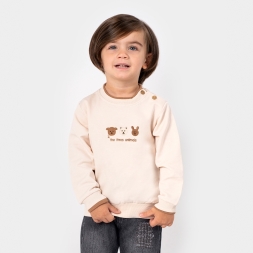 ERKEK ÇOCUK 1-4 YAŞ APLİKE AYICIKLI SWEAT