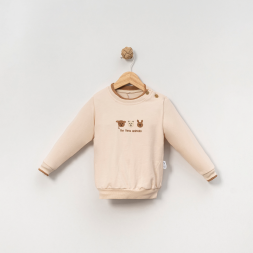 ERKEK ÇOCUK 1-4 YAŞ AYICIK NAKIŞLI SWEAT